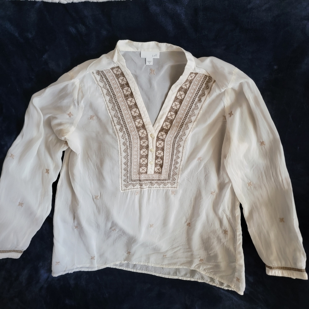 J. JILL boho chic airy top